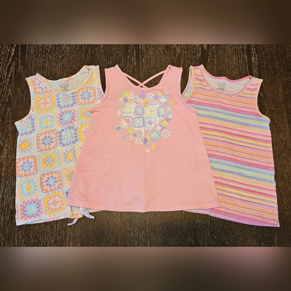 Children's Place Set Of 3 Tanks. Size 5T.